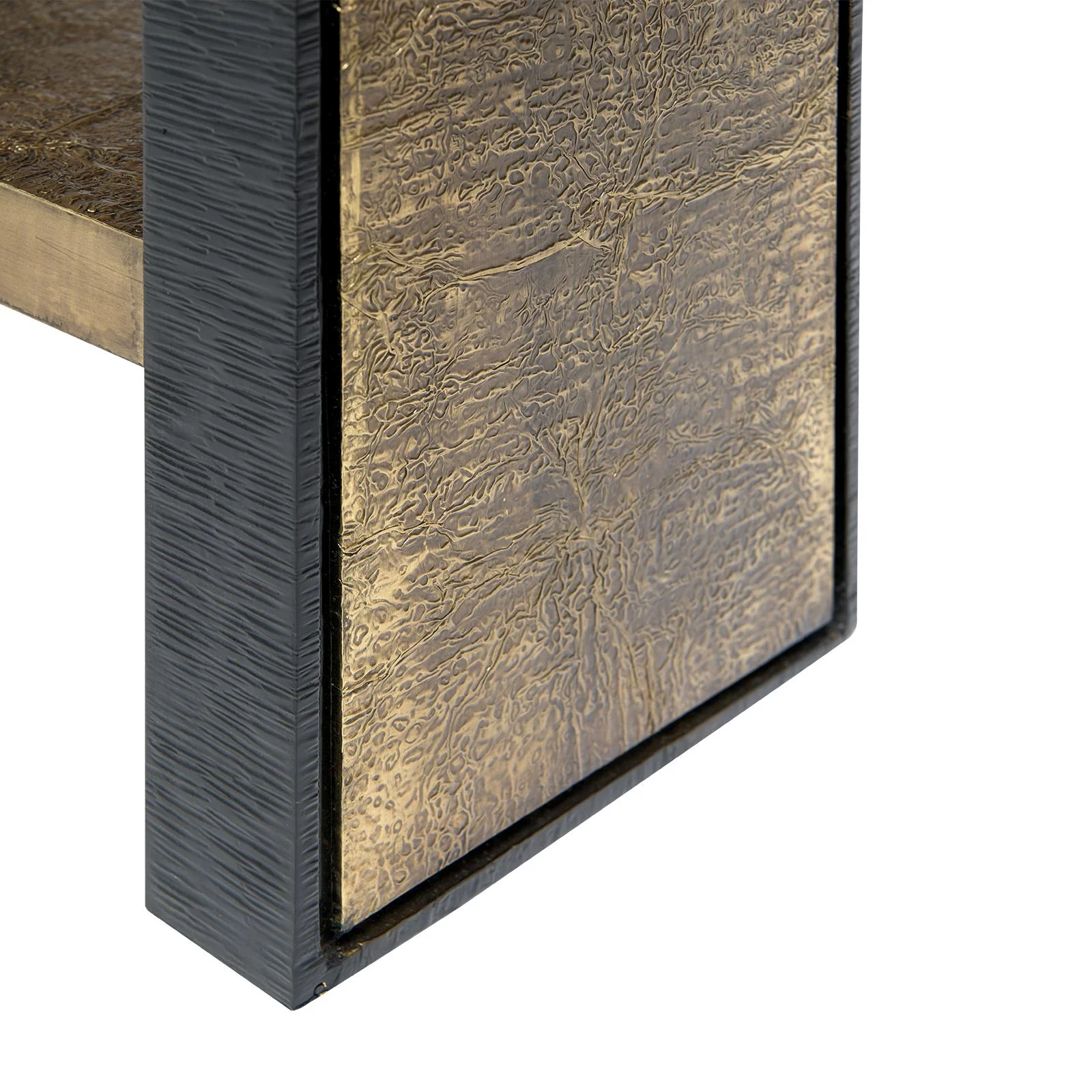 Villa & House Antique Brass And Dark Bronze Odeon Side Table - Image 5