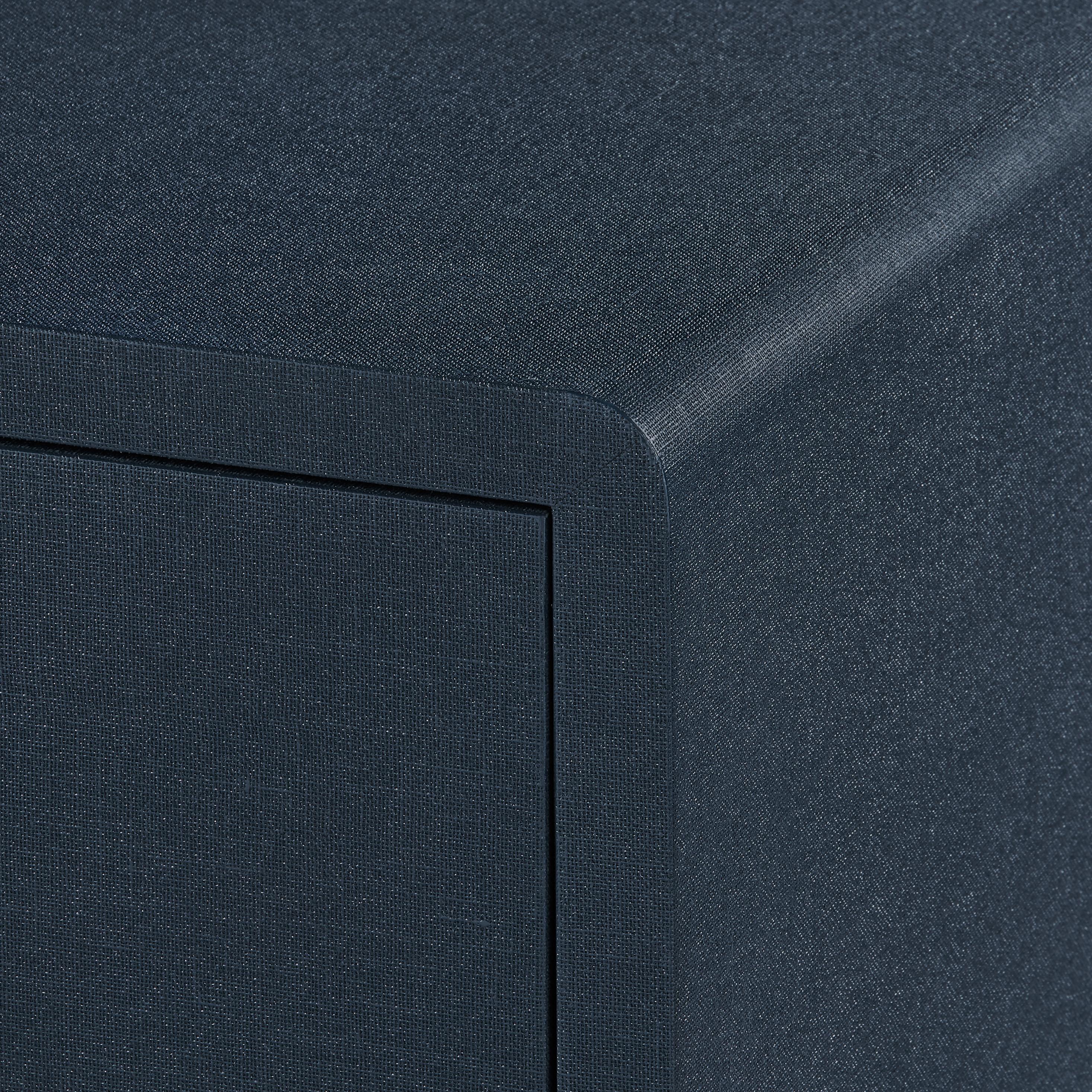 Villa & House Blue Steel Bryant Linen Extra Wide Large 6-Drawer - Image 5