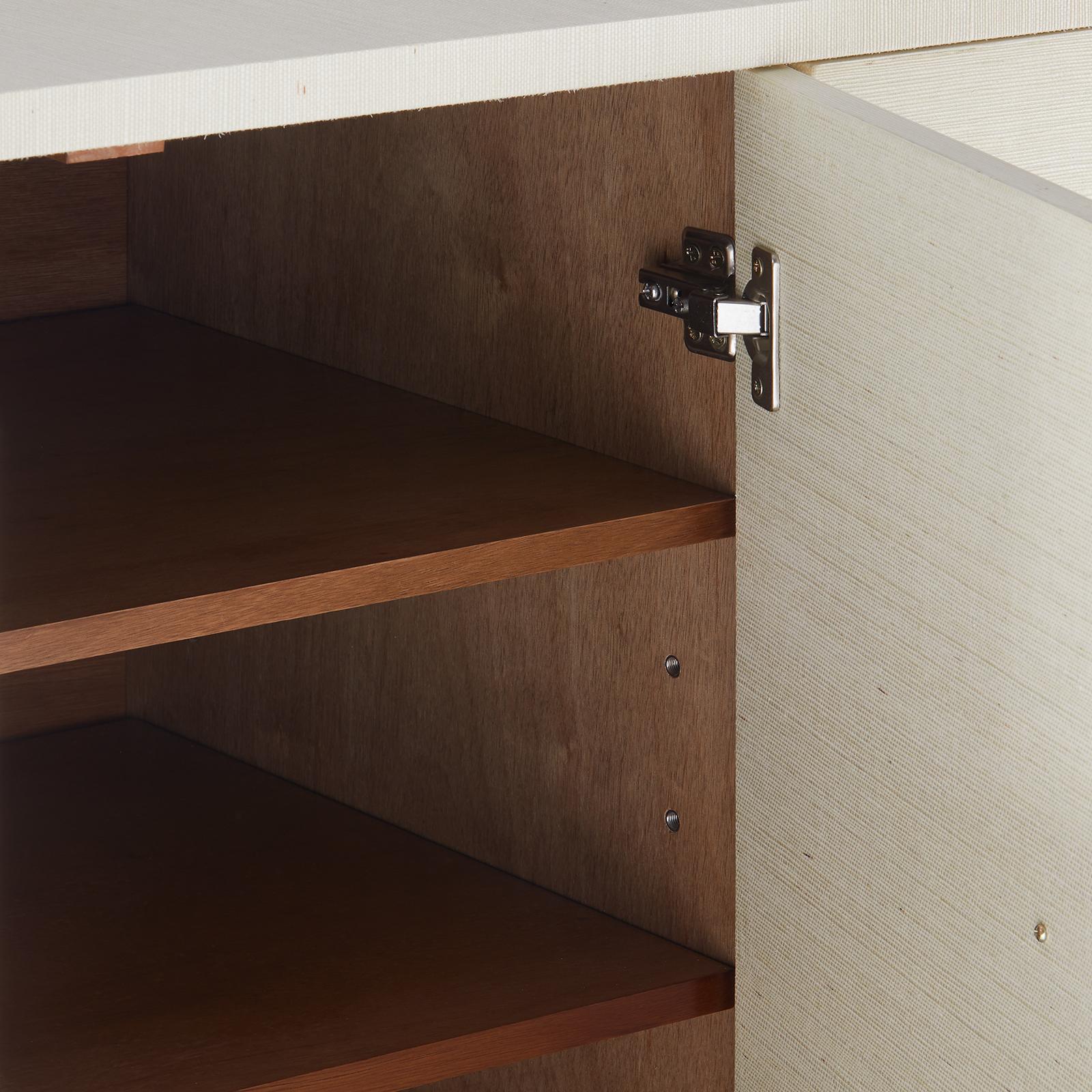 Villa & House Canvas Cream Meredith 4-Door Cabinet - Image 2