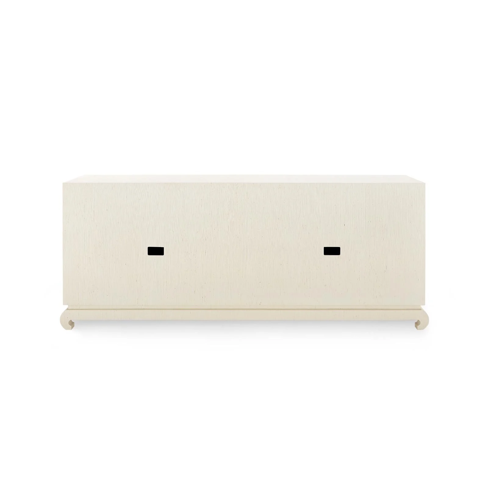 Villa & House Canvas Cream Meredith Extra Large 4-Door Cabinet - Image 6