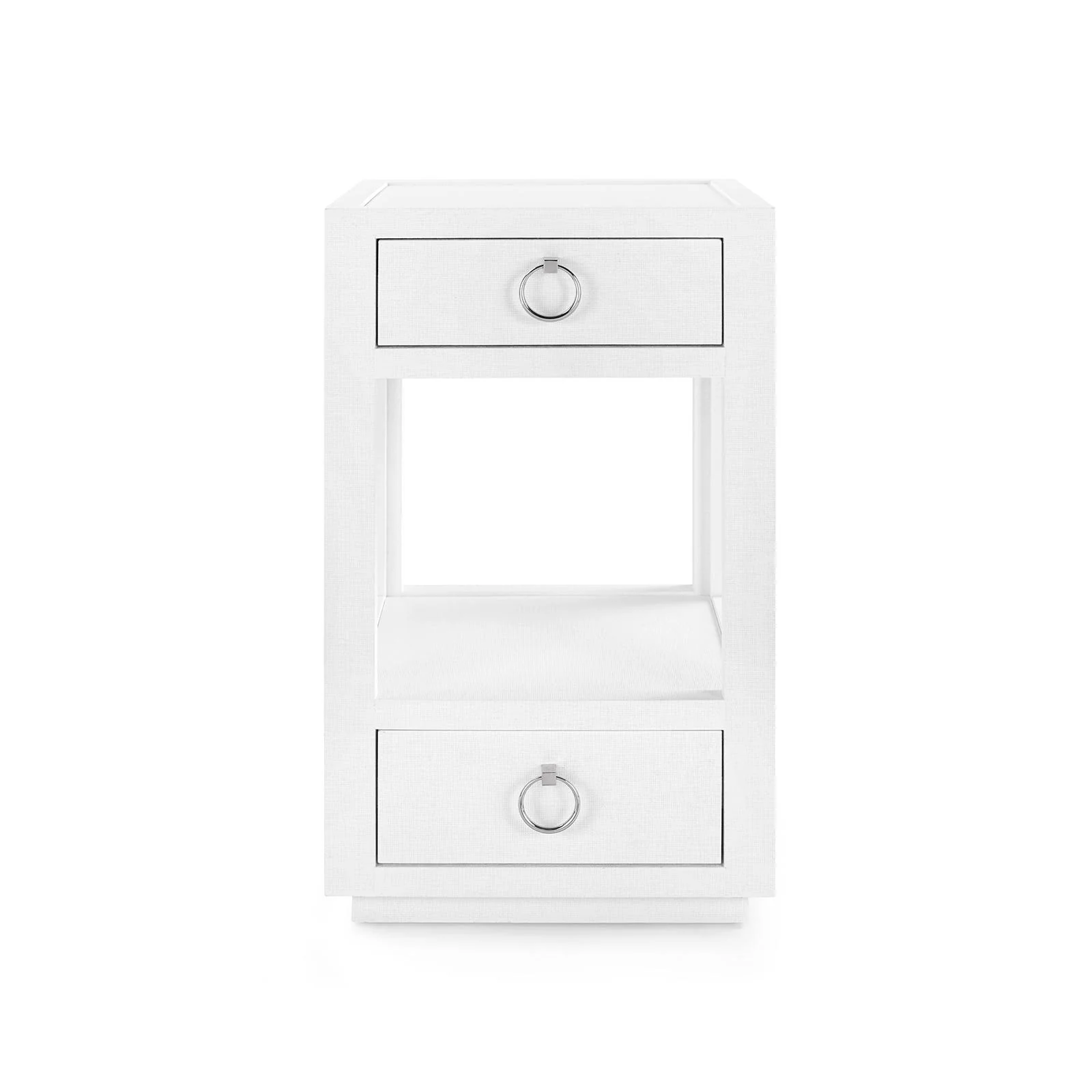 Villa & House Chiffon White Camilla 2-Drawer Side Table - Image 3