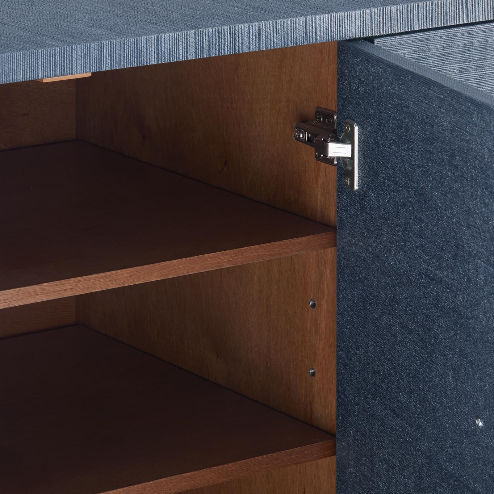 Villa & House Navy Blue Meredith 4-Door Cabinet - Image 11