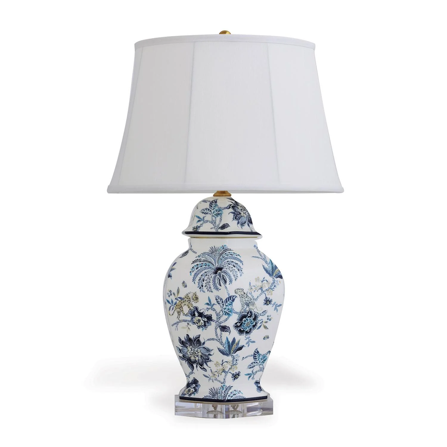Williamsburg Braganza Blue Hex Lamp - Image 4