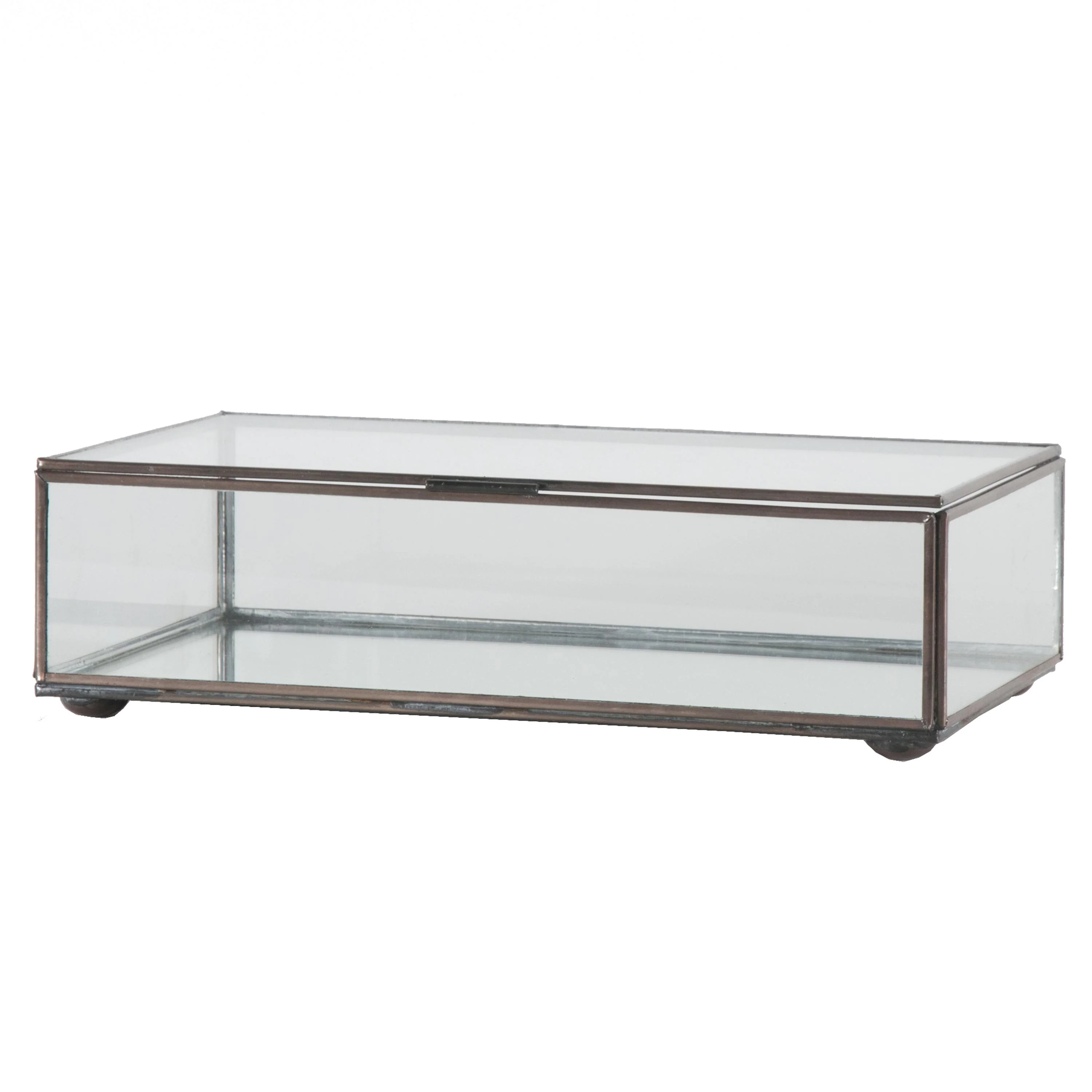 Worlds Away Medium Rectangular Box With Clear Glass - Image 2