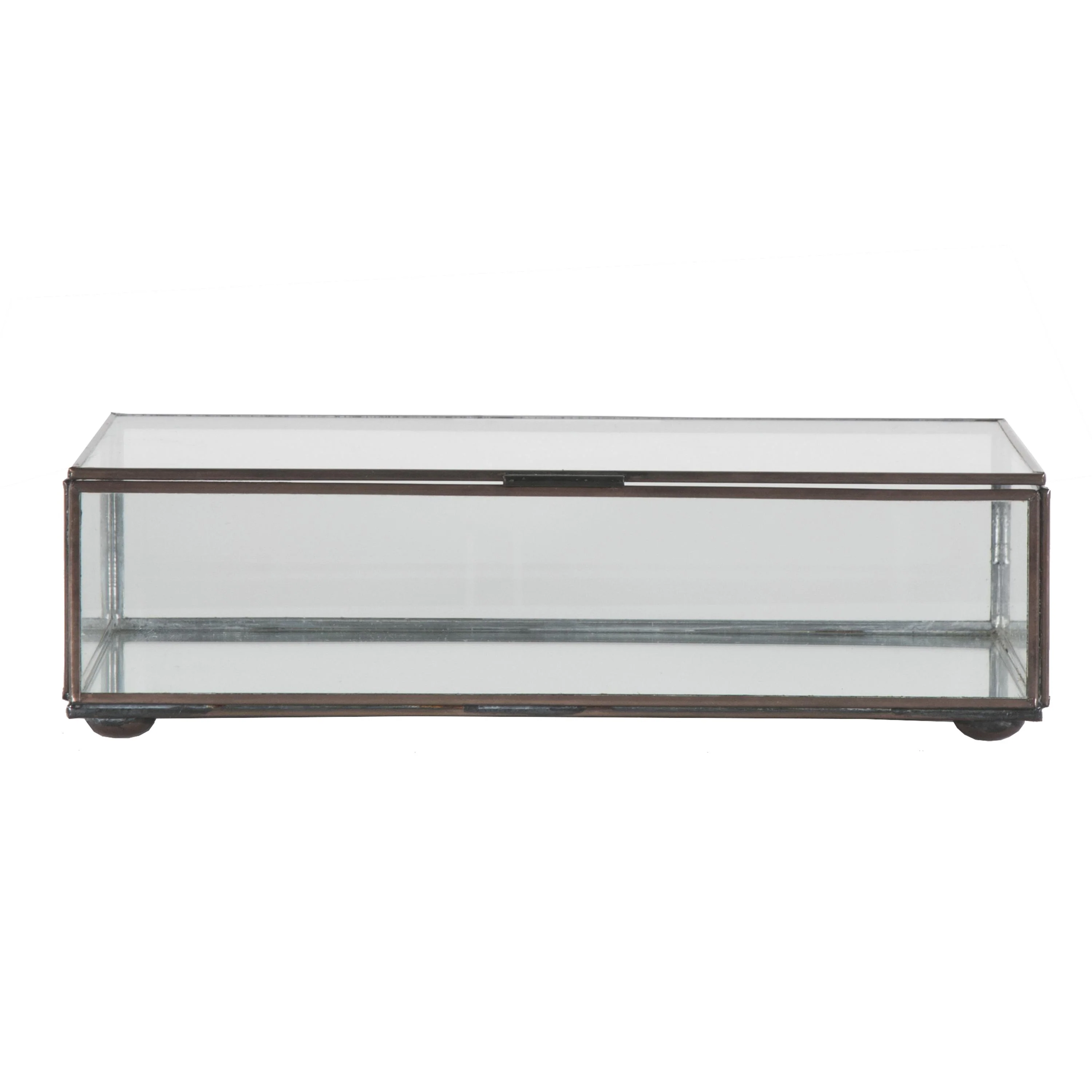 Worlds Away Rect Clr Glass Box - Image 3