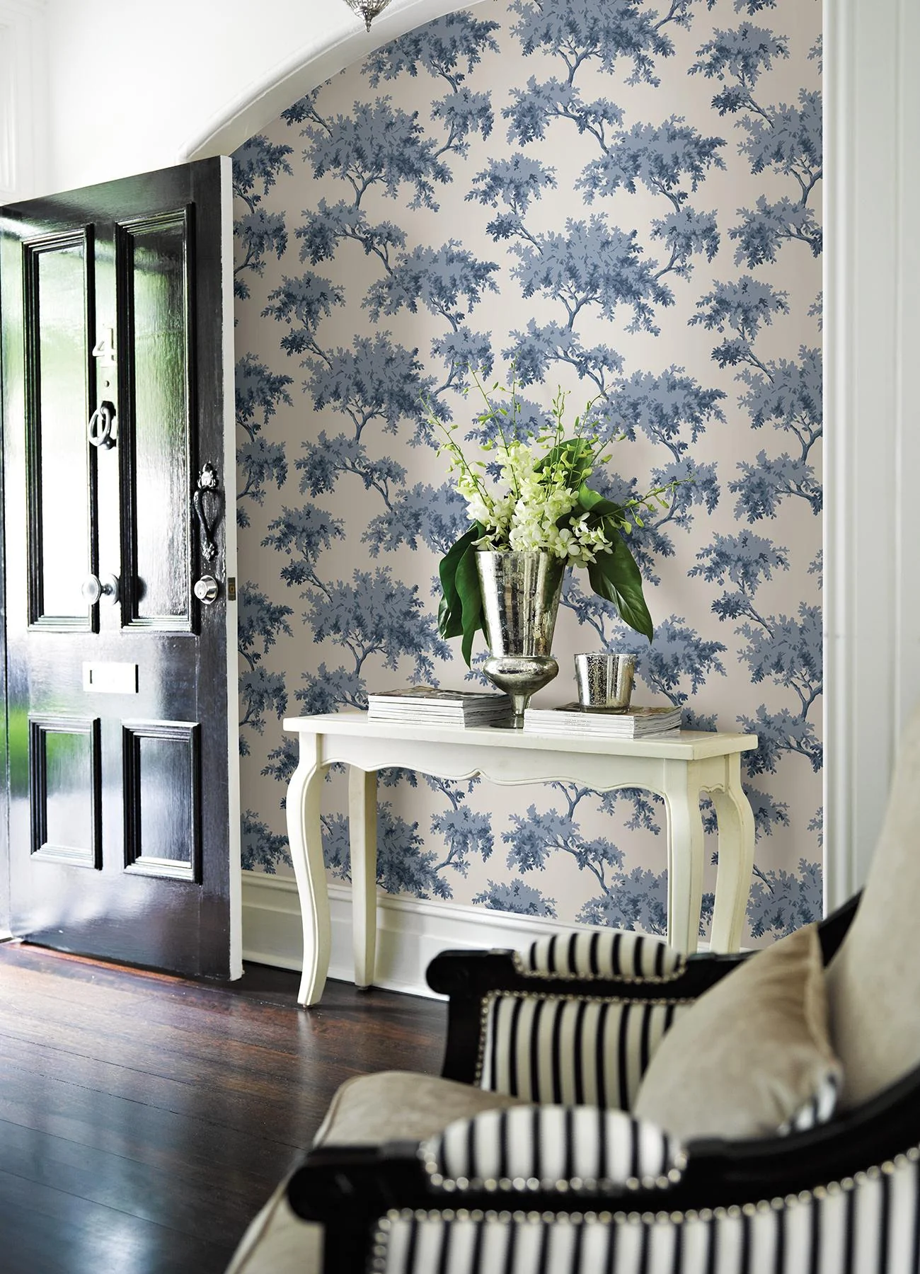 York Alder Denim Peel & Stick Wallpaper - Image 2