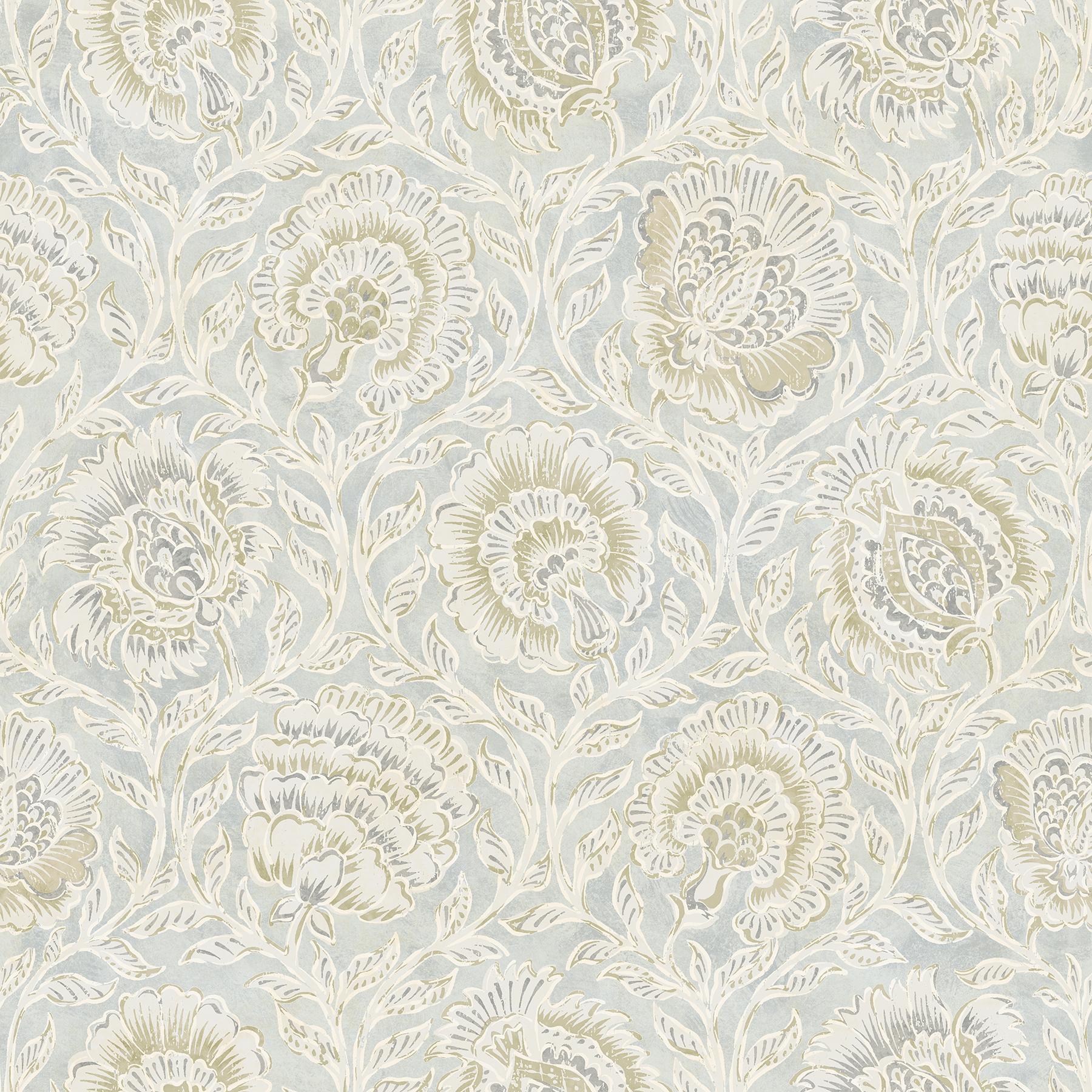 York Aliviya Mint Peel And Stick Wallpaper