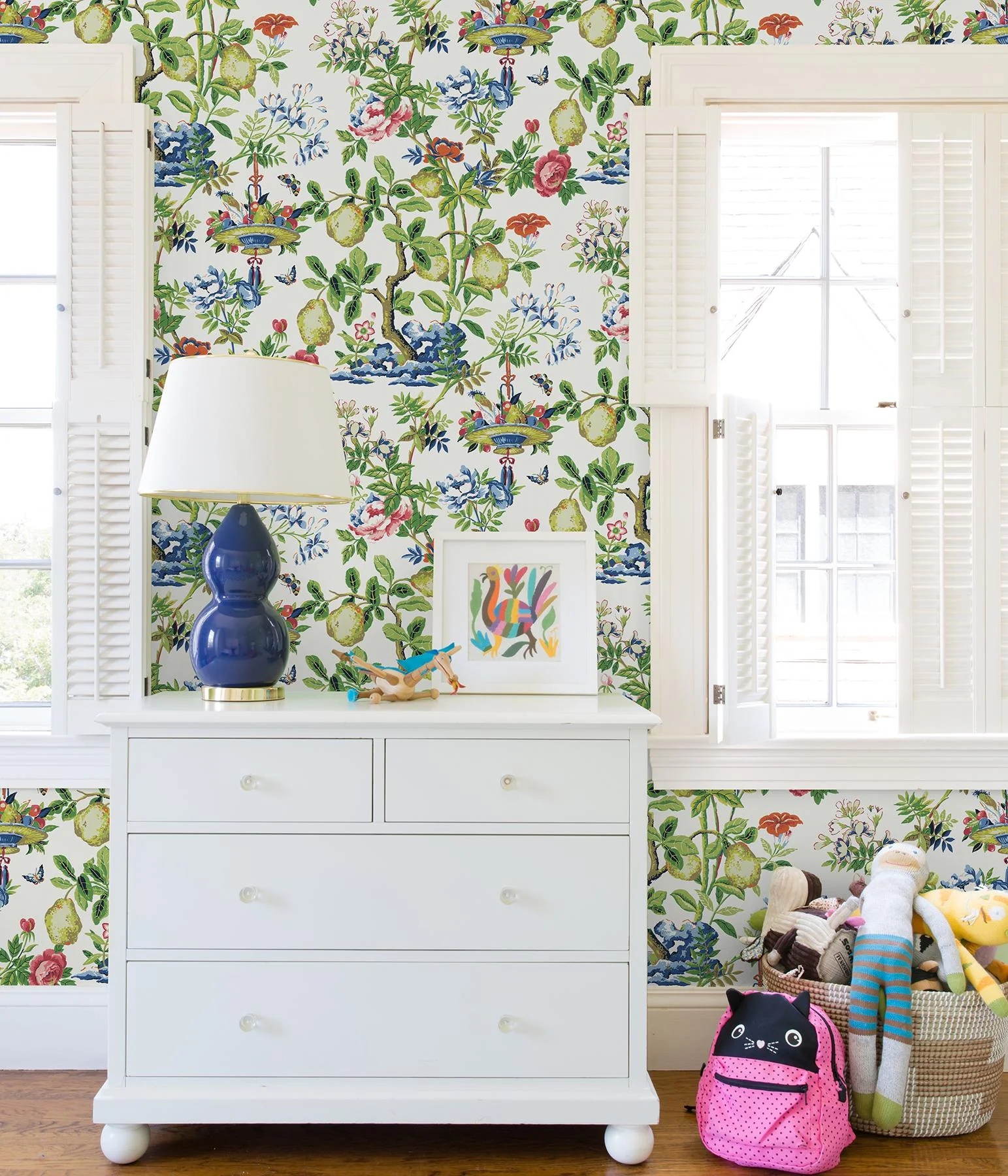 York Bloom Shantung Garden Scalamandre Self Adhesive Wallpaper - Image 2
