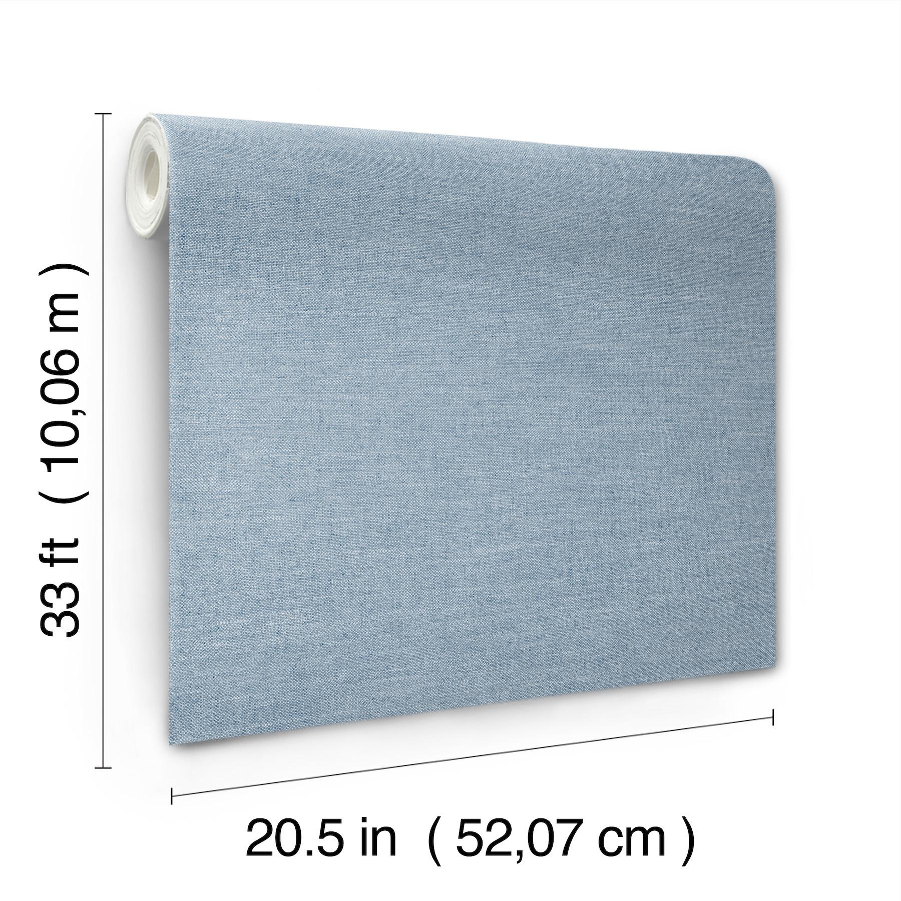 York Chambray Denim Fabric Weave Wallpaper - Image 7