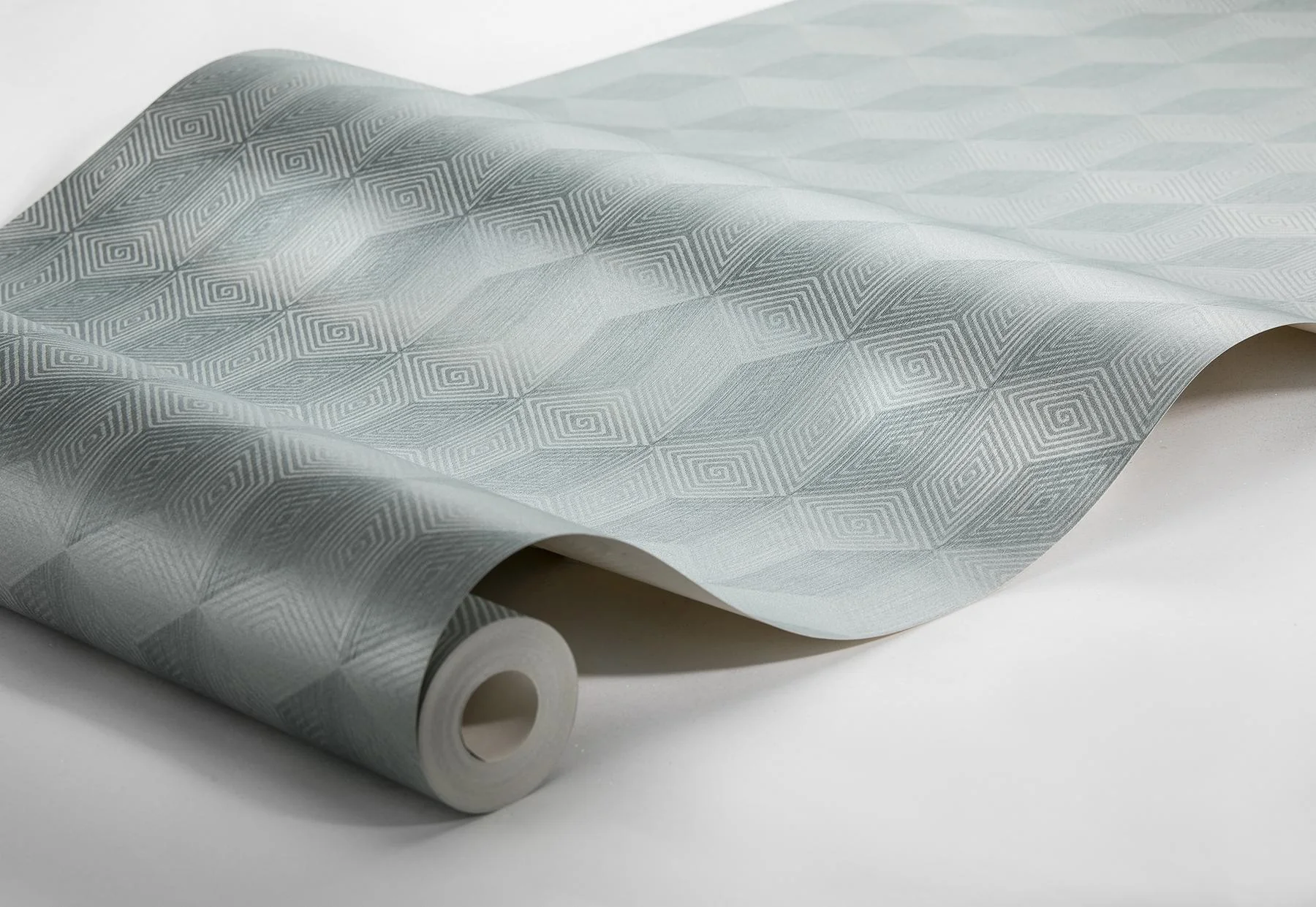 York Claremont Seafoam Geometric Wallpaper - Image 2