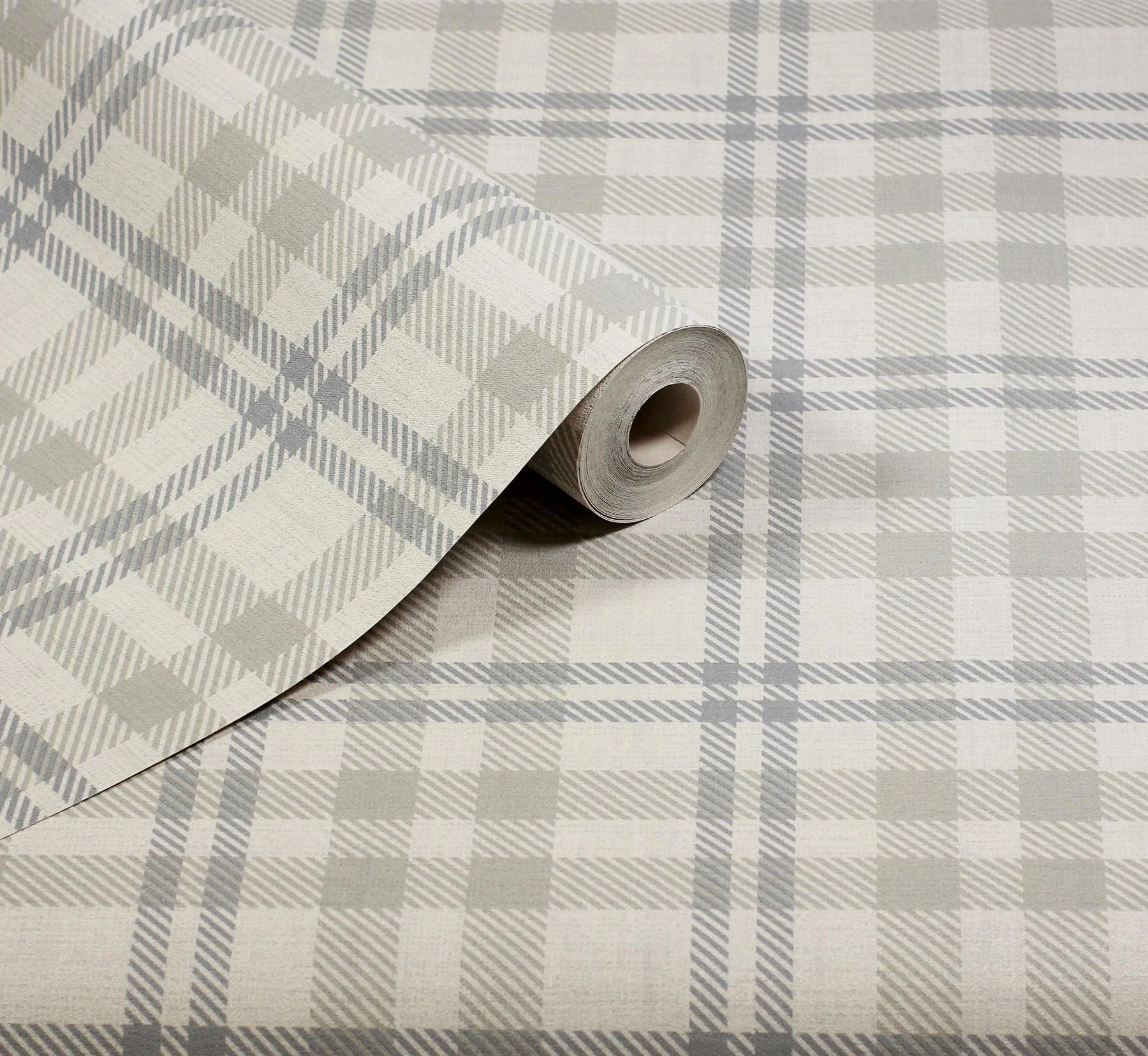 York Corrine Neutral Countryside Check Wallpaper - Image 2