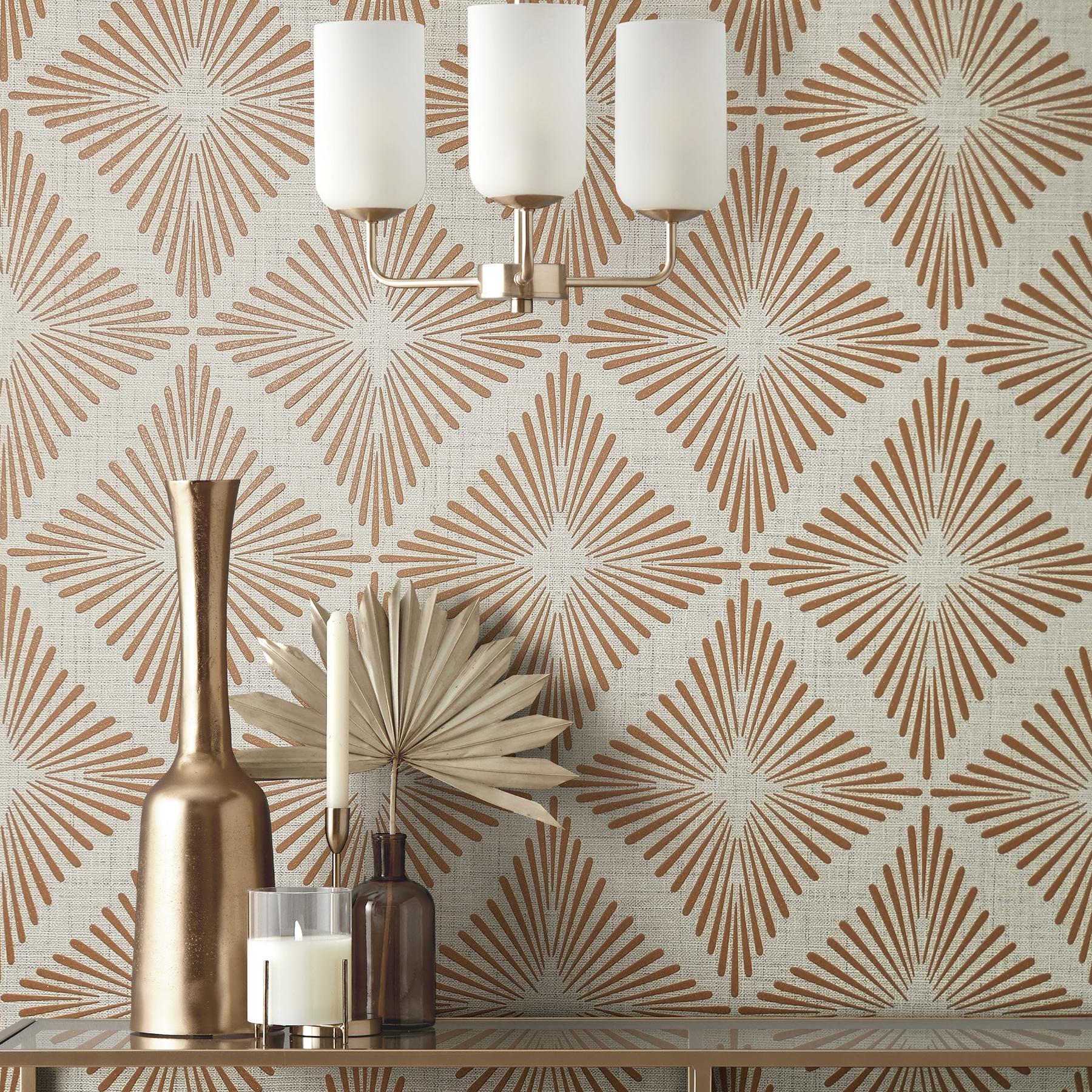 York Denver Rust Starburst Wallpaper - Image 5