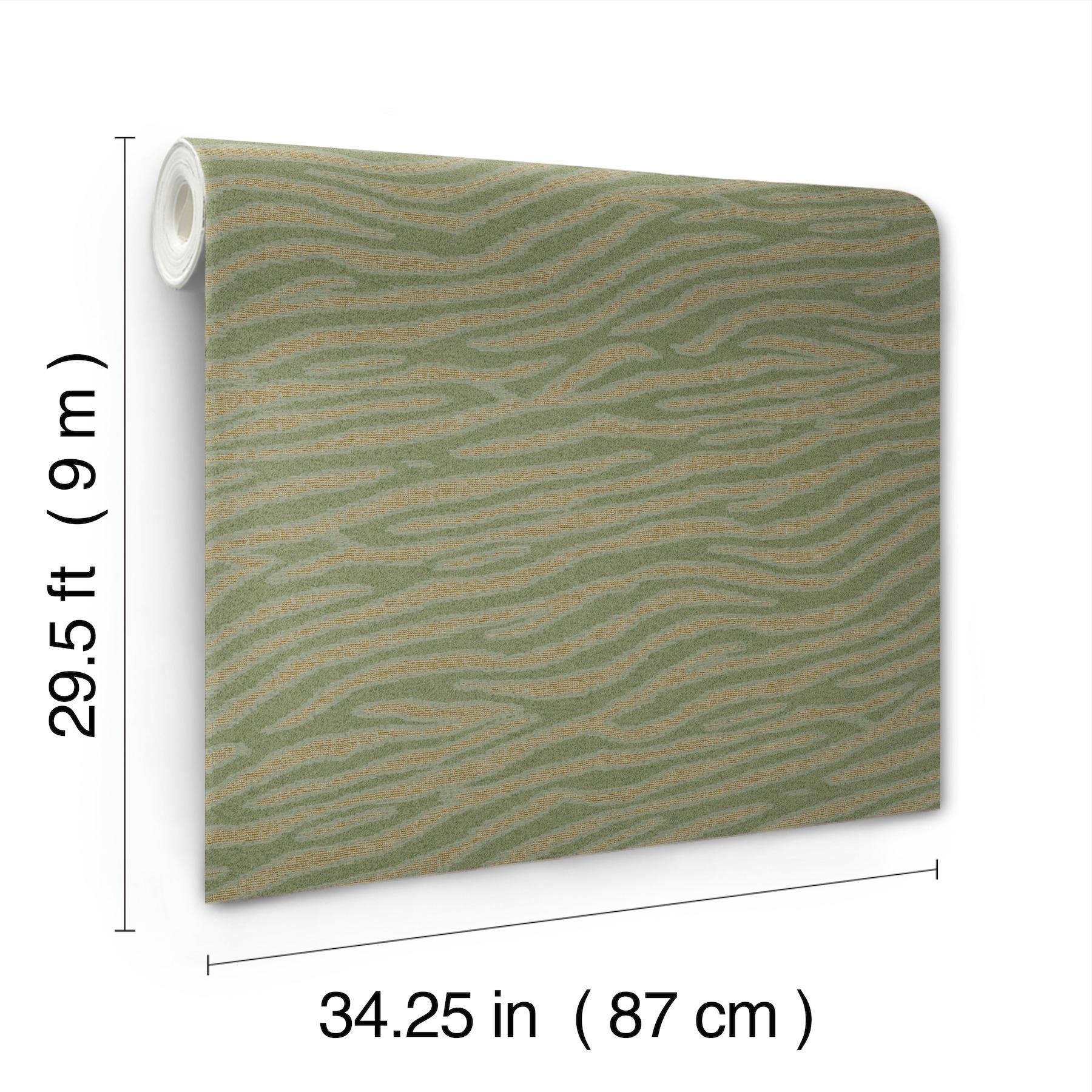 York Designer Series Zambia Green Wallpaper - Image 4