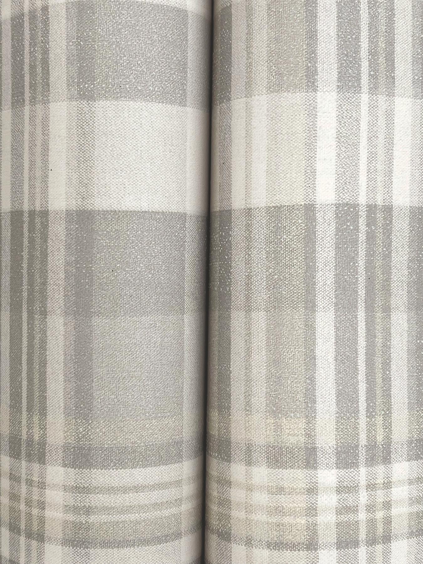 York Dutton Plaid Grey Wallpaper - Image 2