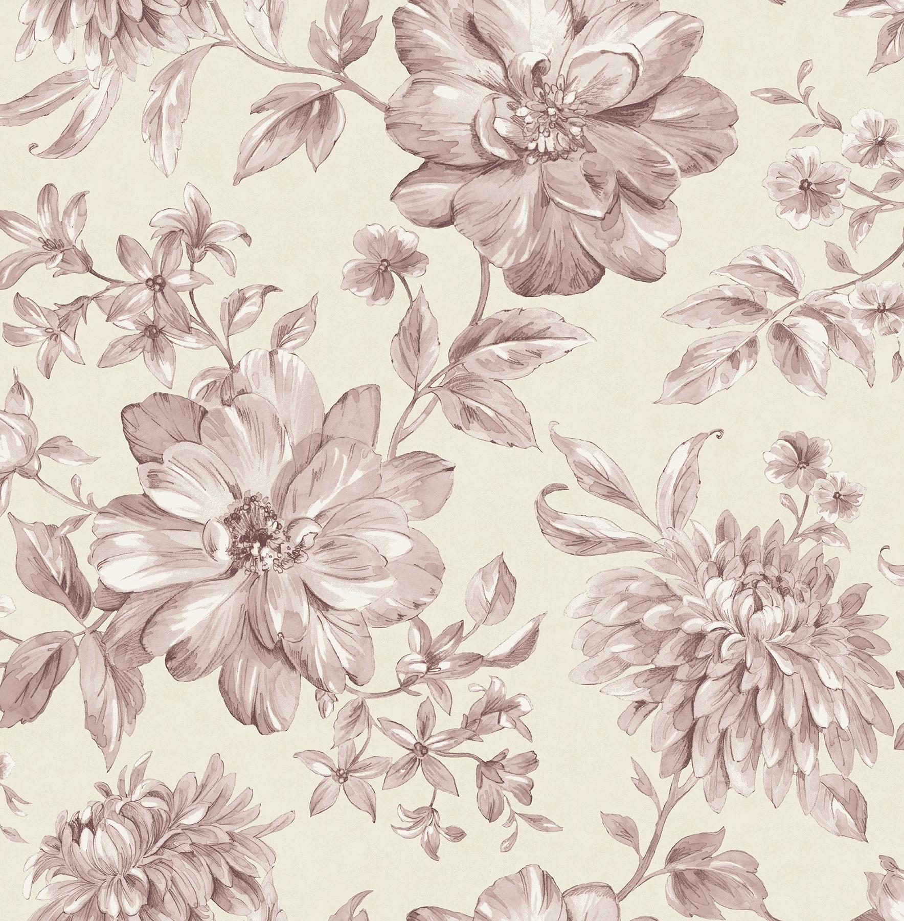York Gabriela Pink Floral Wallpaper