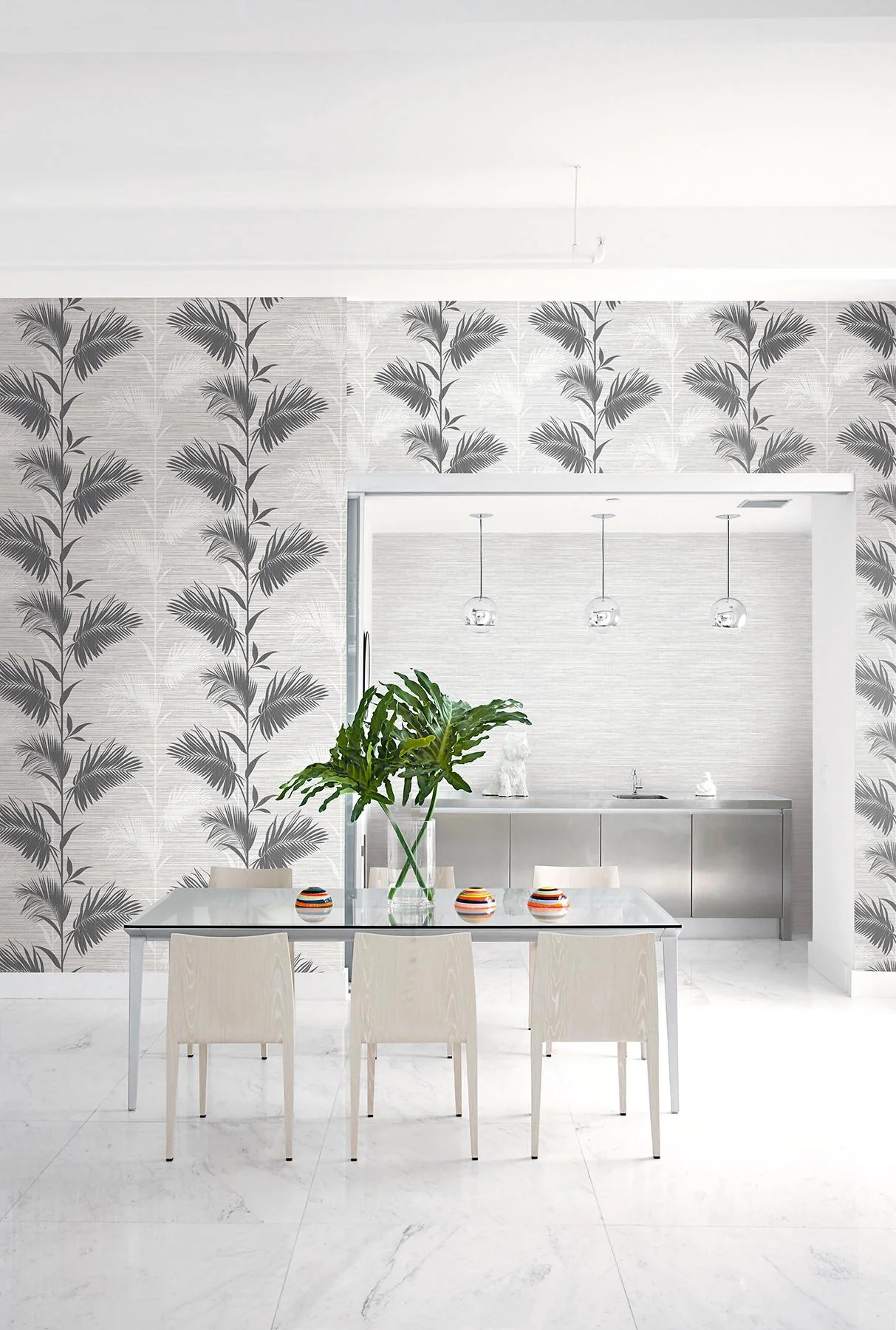 York Holiday String Charcoal Texture Wallpaper - Image 2