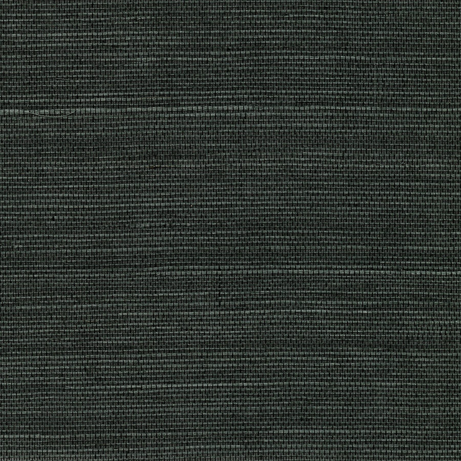 York Kowloon Charcoal Sisal Grasscloth Wallpaper