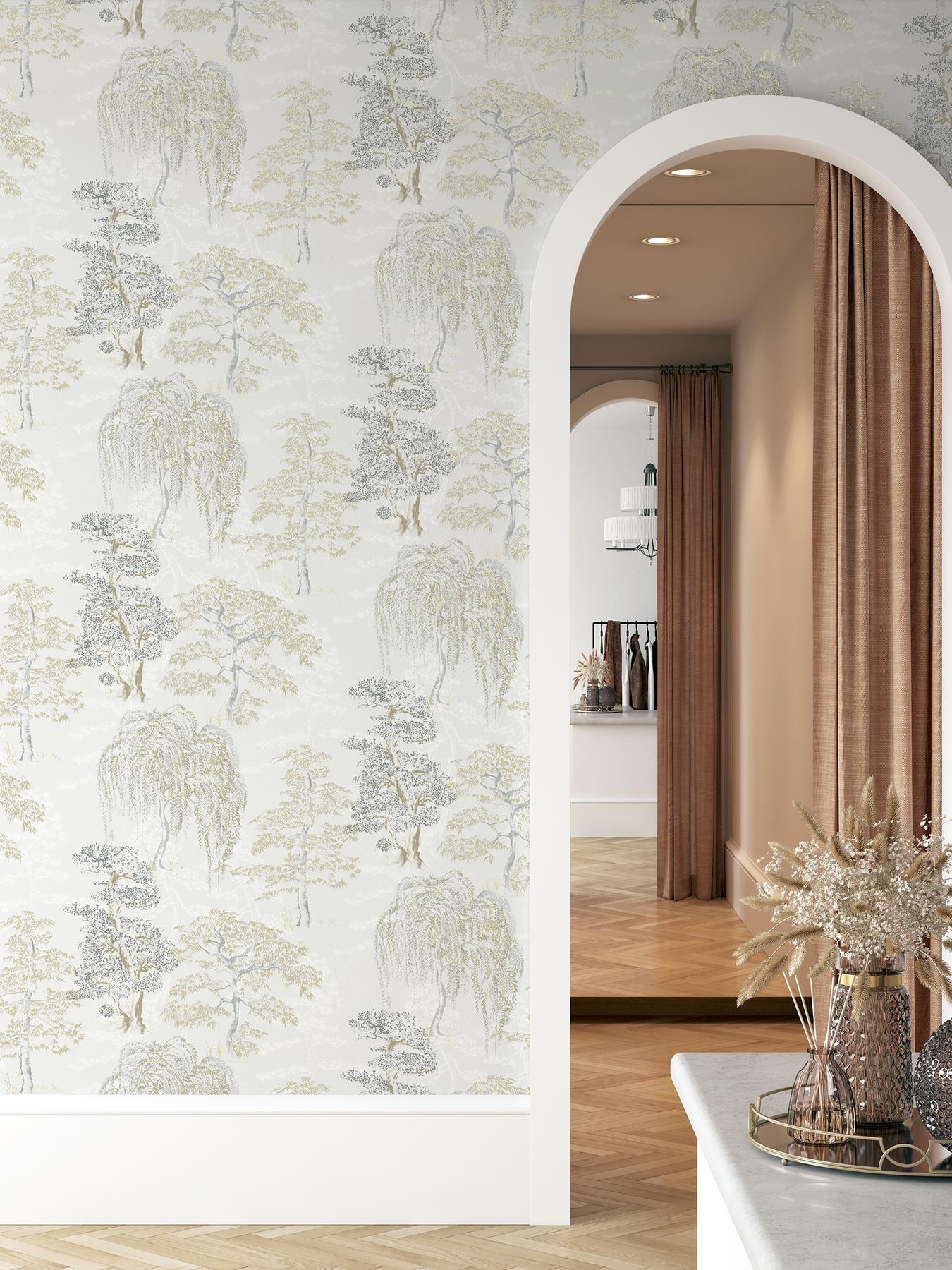 York Midori Neutral Trees Wallpaper - Image 5