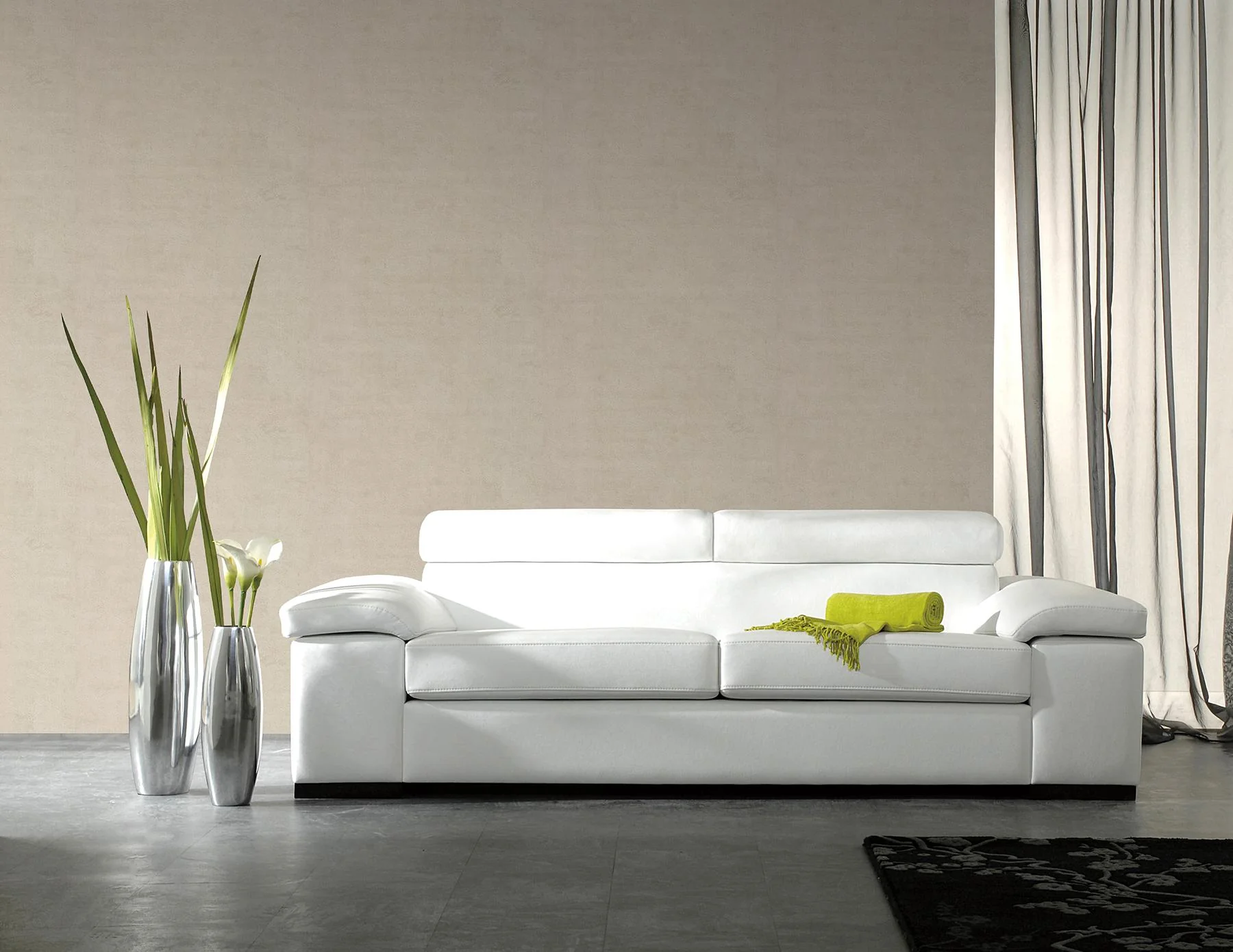 York Radiator Pewter Plaster Texture Wallpaper - Image 2