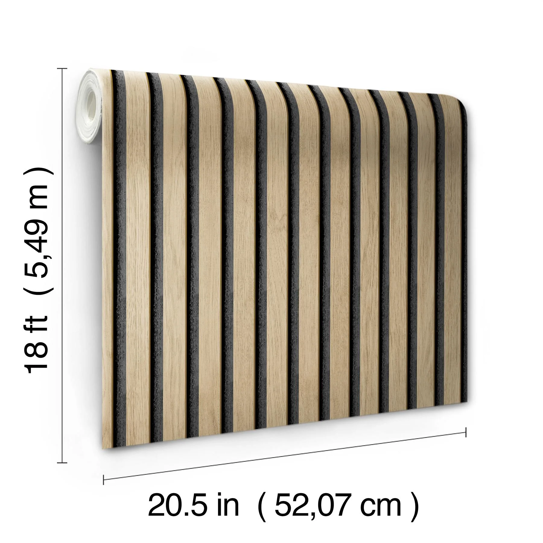 York Slat Wood Oak Peel & Stick Wallpaper - Image 7