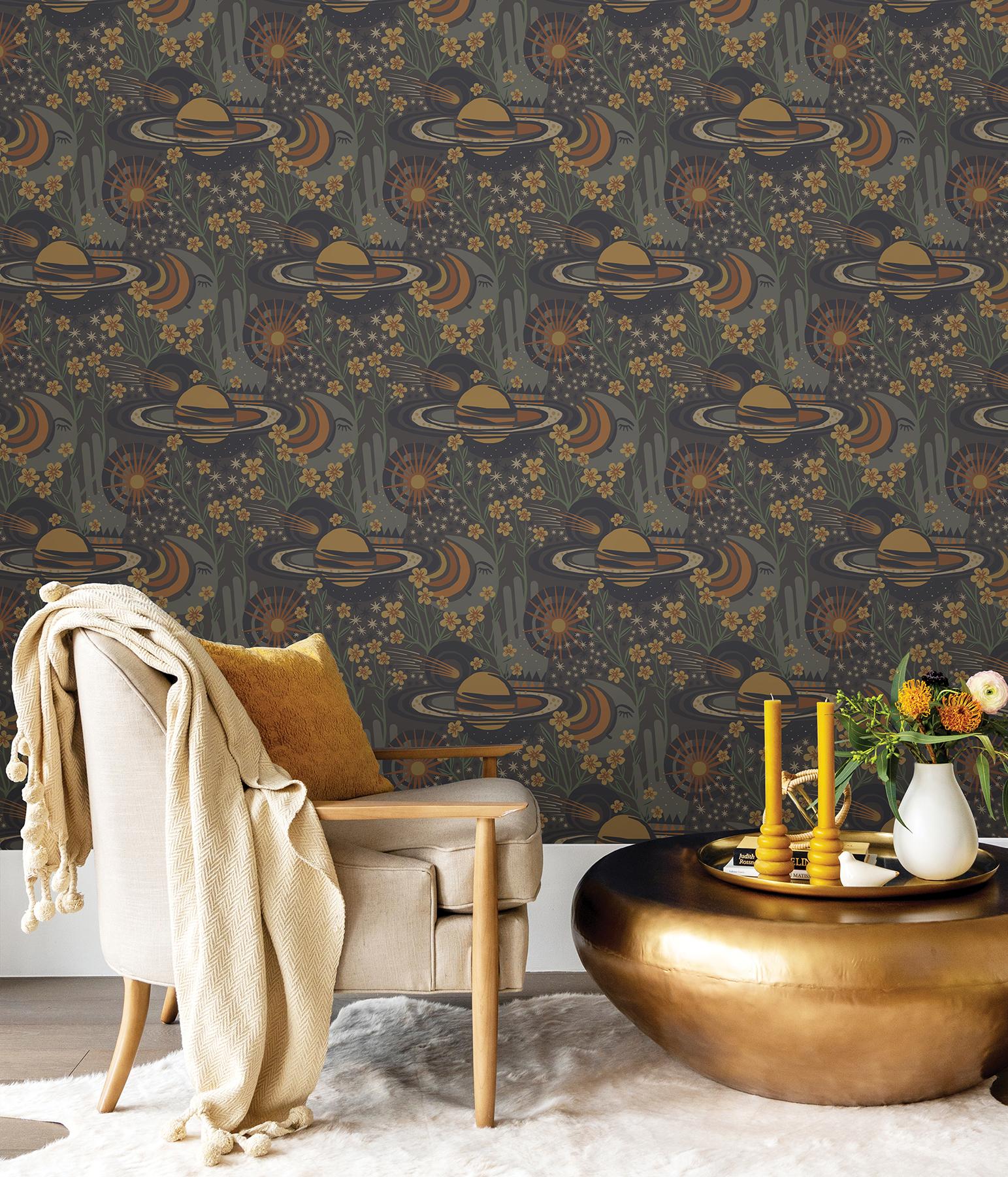 York Smoke Ethereal Cosmos Peel & Stick Wallpaper - Image 2