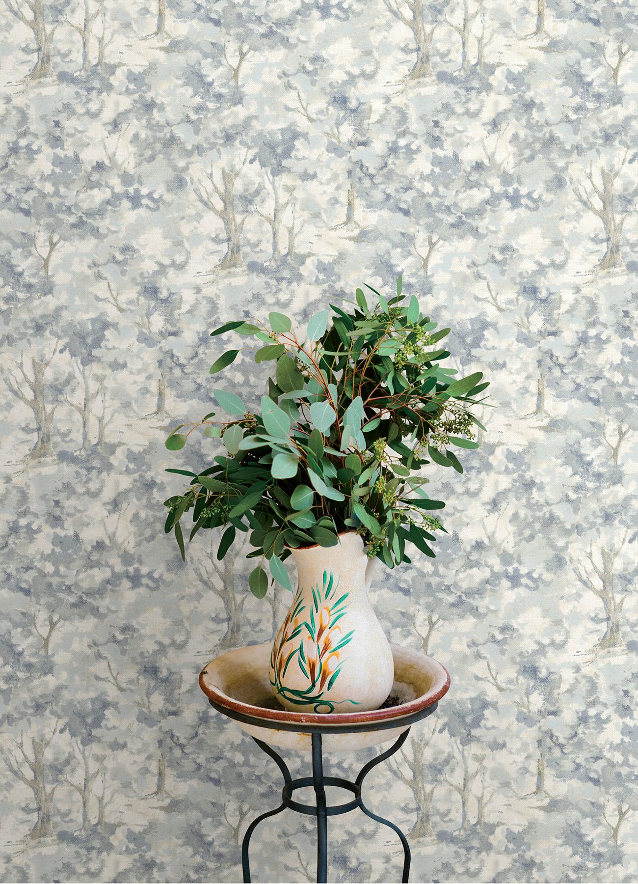 York Thicket Blue Forest Wallpaper - Image 6