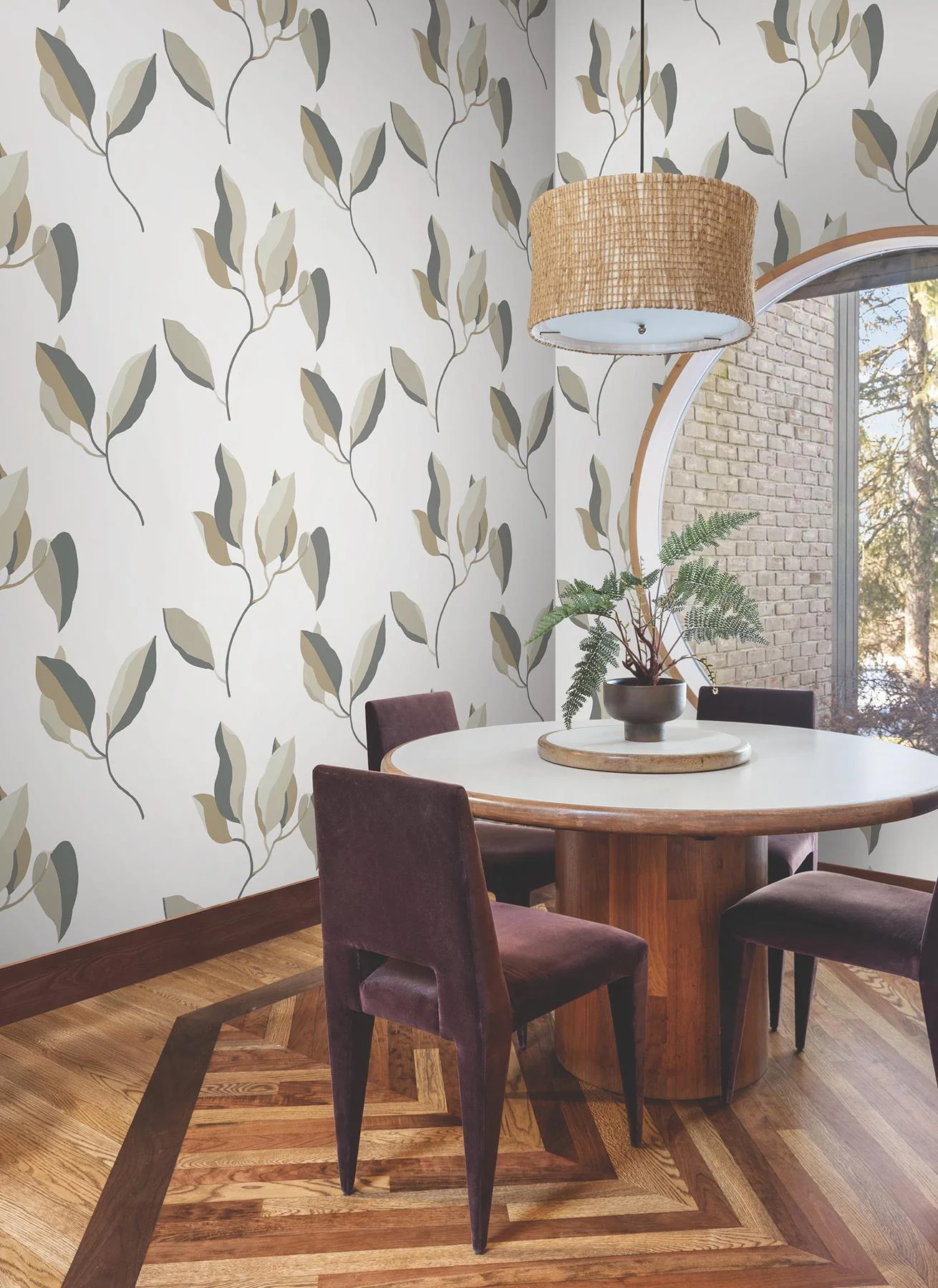 York Wallcoverings Brushwork Branches Neutral & Gold Wallpaper - Image 2