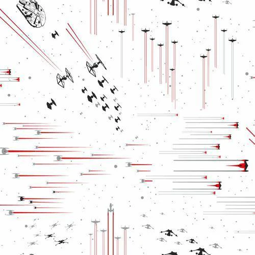 York Wallcoverings Star Wars: Galactic Battles Red Wallpaper