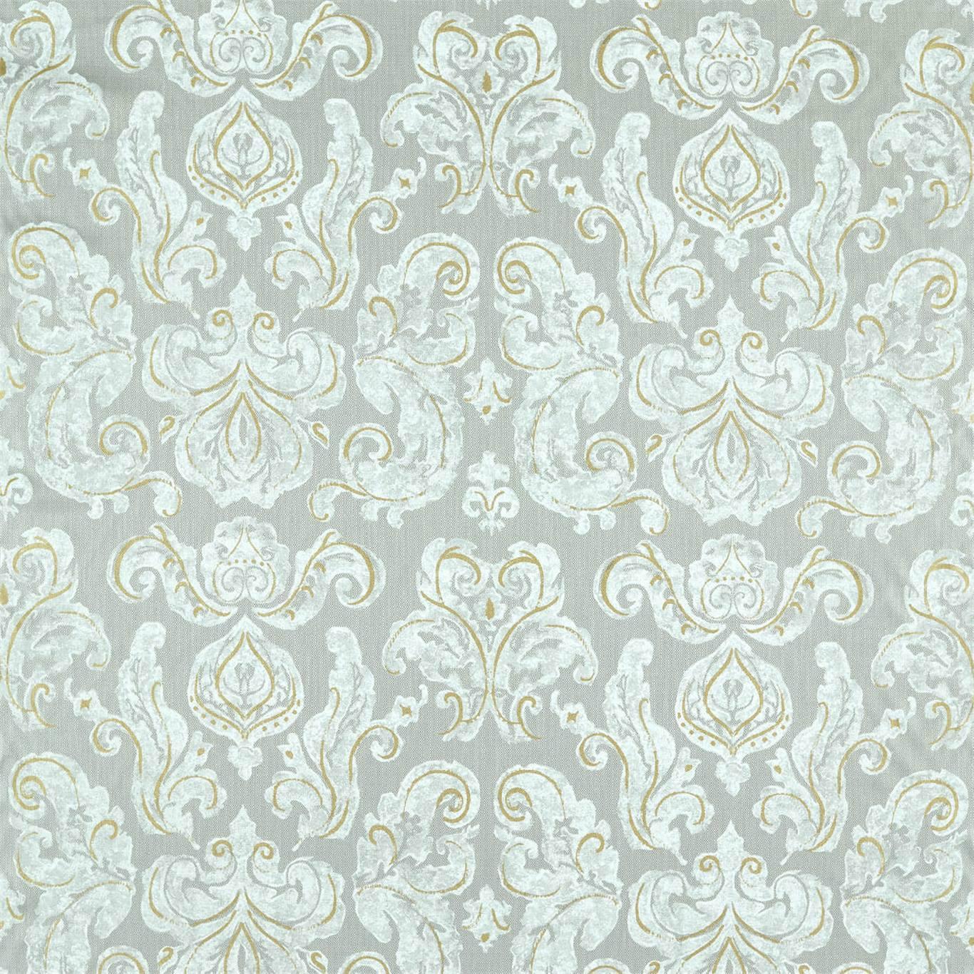 Zoffany Brocatello Impasto Silver Fabric