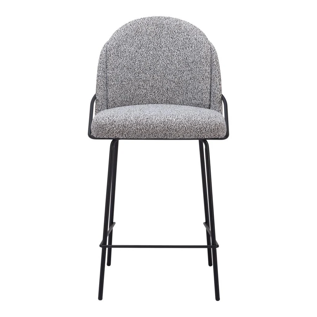 Zuo Jambi Counter Stool (Set Of 2) Black & White - Image 3