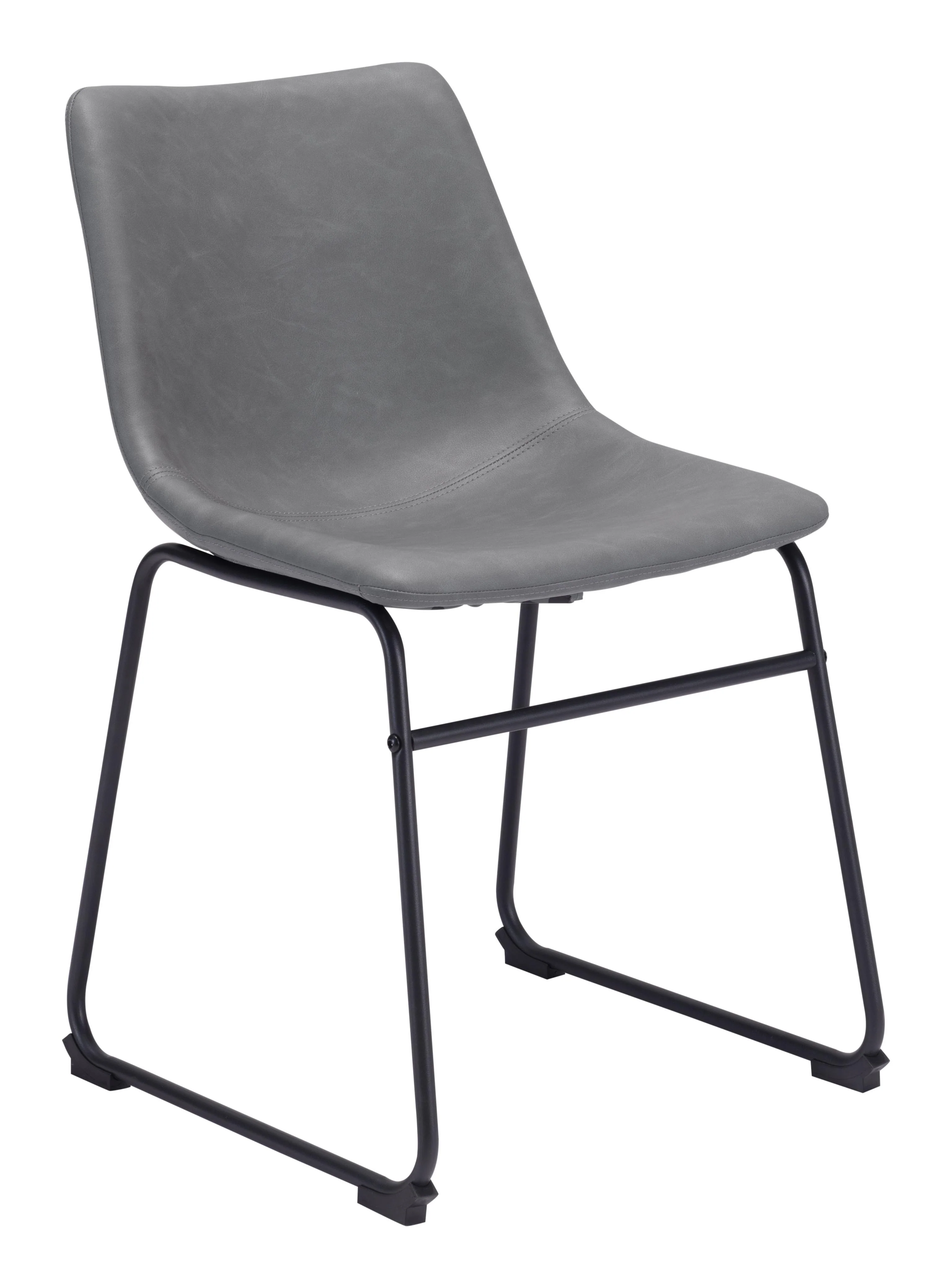 Zuo Smart Dining Chair (Set Of 2) Charcoal
